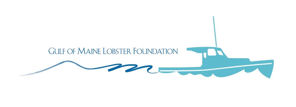 Gulf of Maine Lobster foundation logo, showing a lobster boat and wave